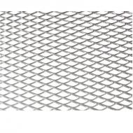 Mreža za masku automobila Aluminijumska,100x25cm,Siva