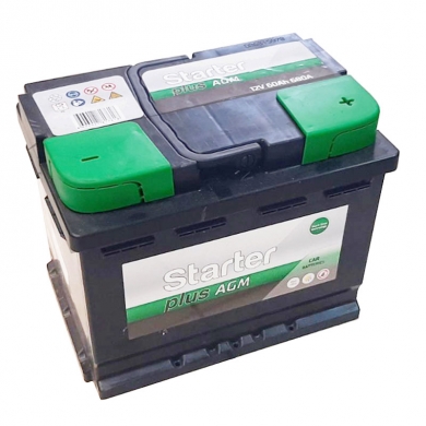 Starter Plus AGM 12V60Ah +D