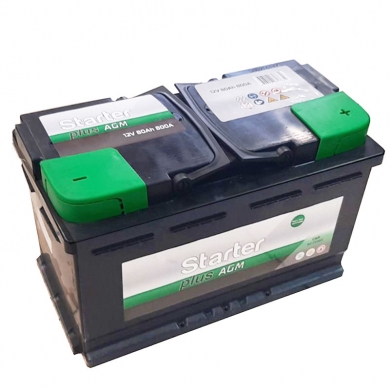 Starter Plus AGM 12V80Ah +D