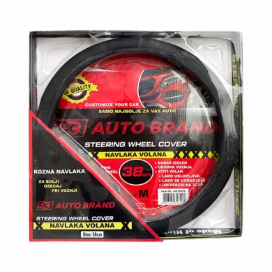 Auto Brand Navlaka za volan crna, 38 cm